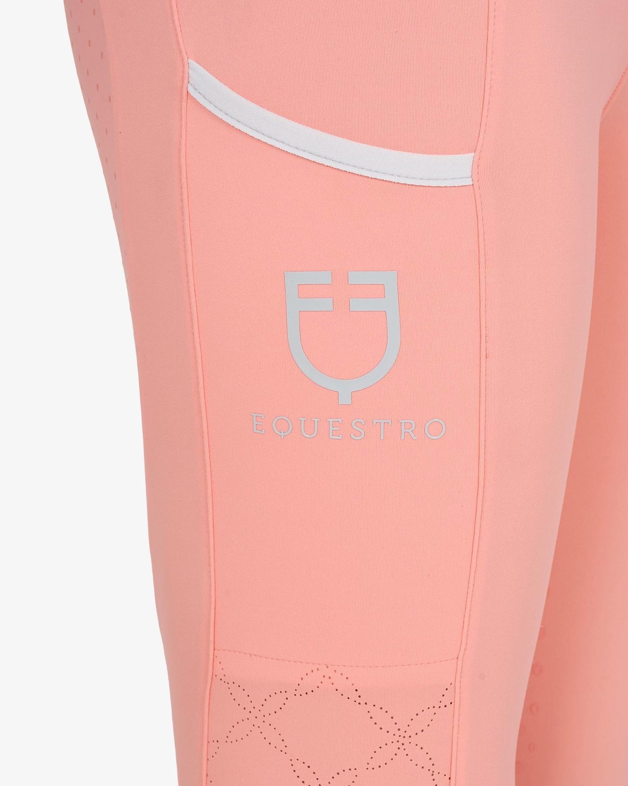 Leggings bambina con decorazioni perforate
