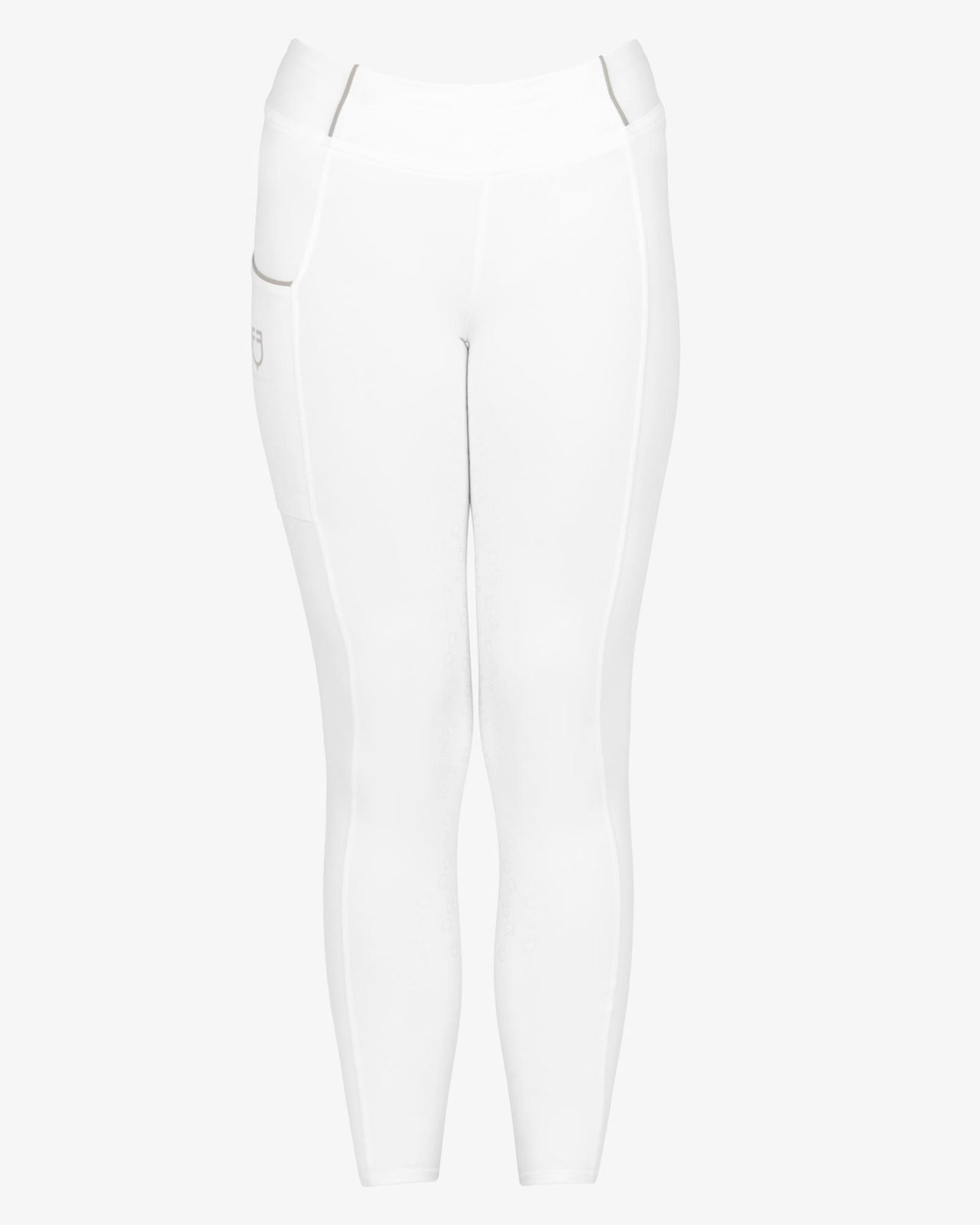Girls' slim fit grip leggings with logo