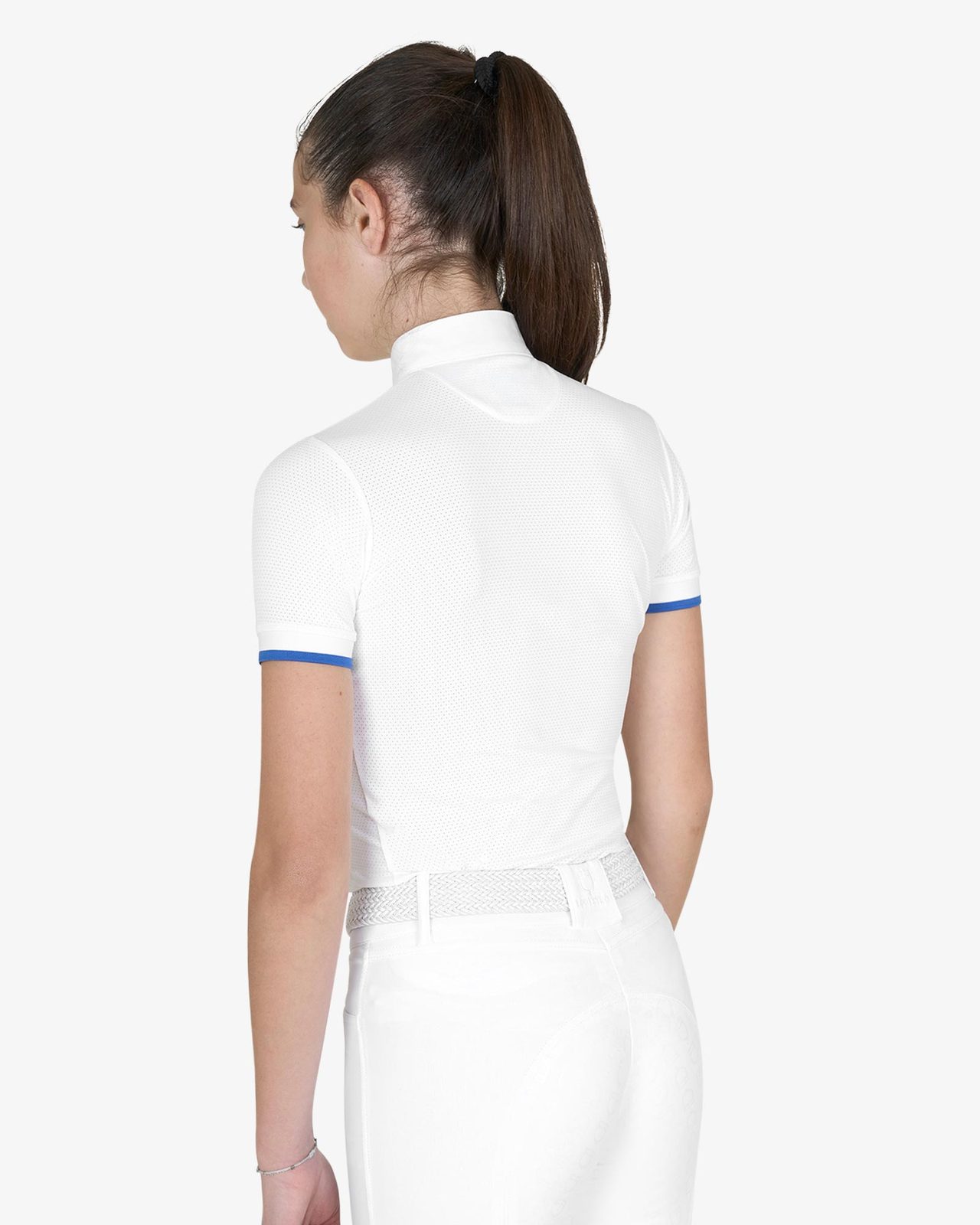 Polo bambina da concorso slim fit traspirante