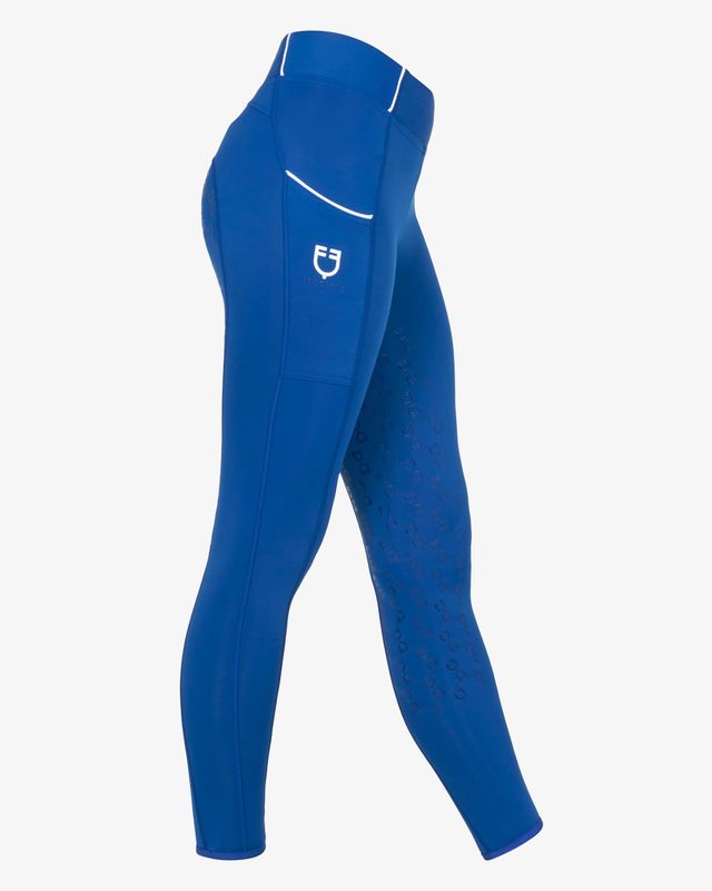 Girls' slim fit grip leggings with logo