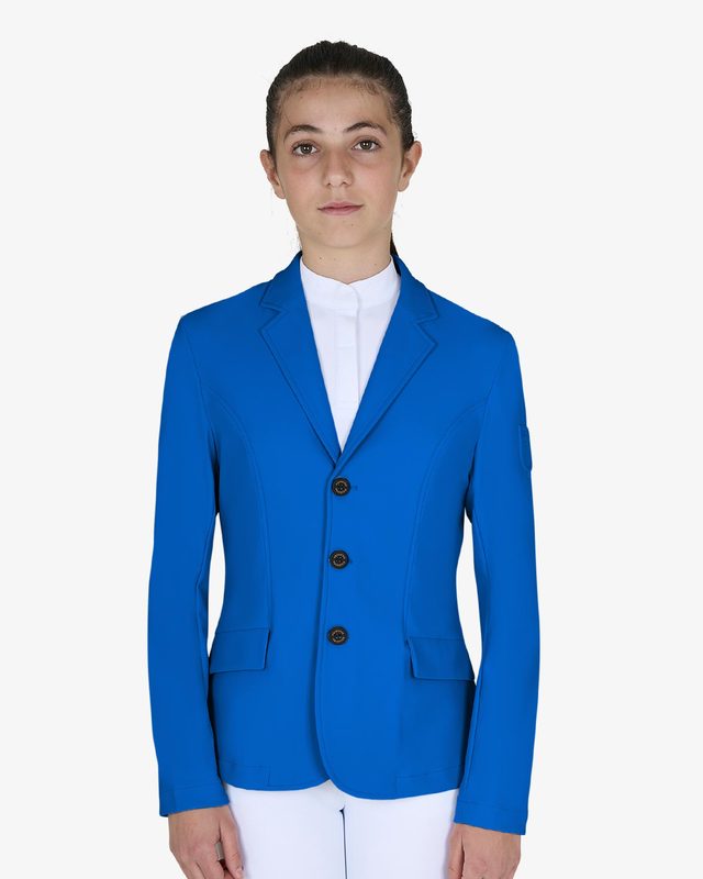Kids' slim fit three button competition jacket