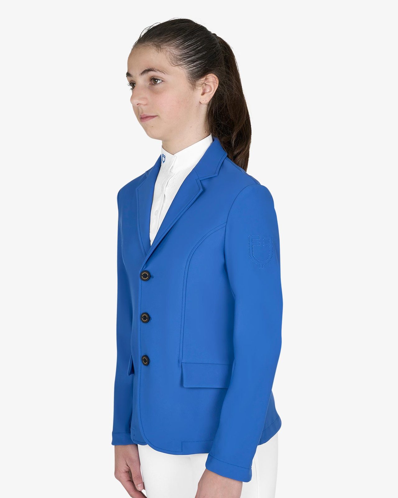 Kids' slim fit three button competition jacket