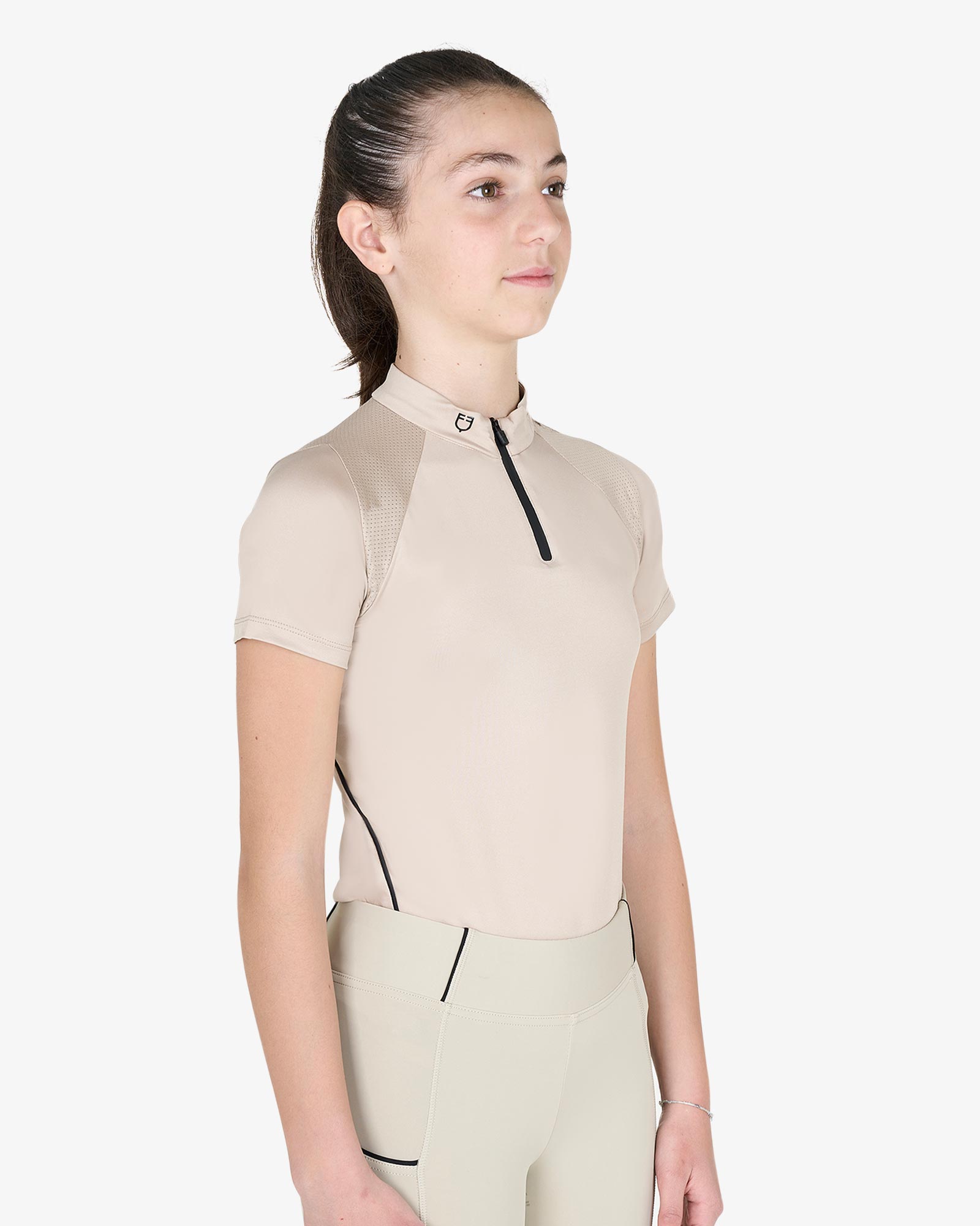 Polo bambini da allenamento slim fit in tessuto tecnico