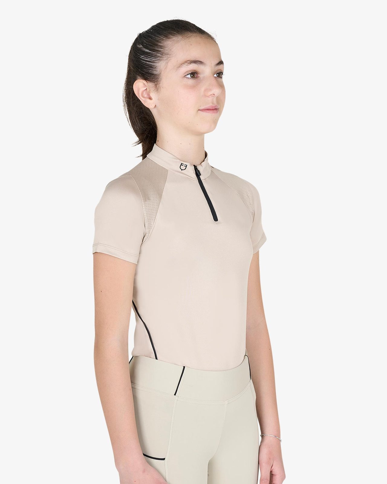 Polo bambini da allenamento slim fit in tessuto tecnico