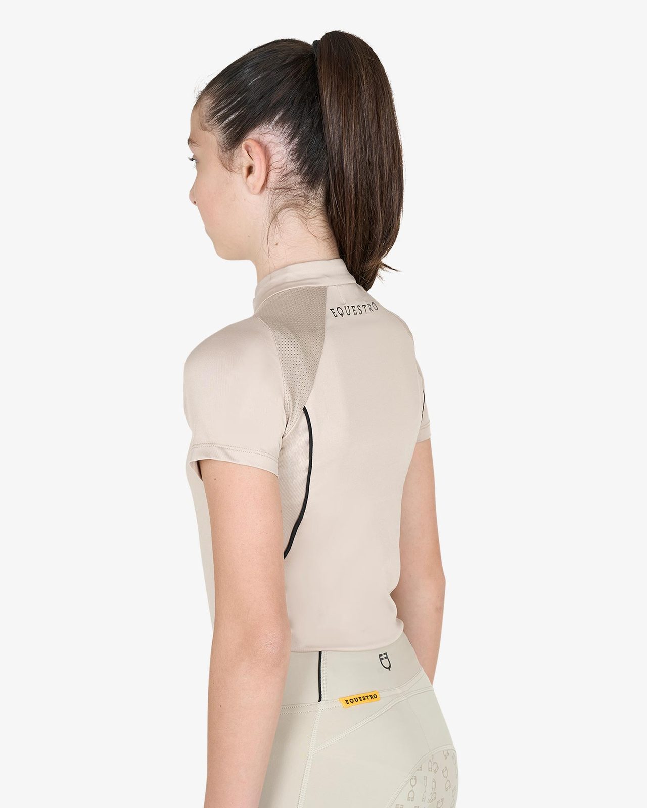 Polo bambini da allenamento slim fit in tessuto tecnico