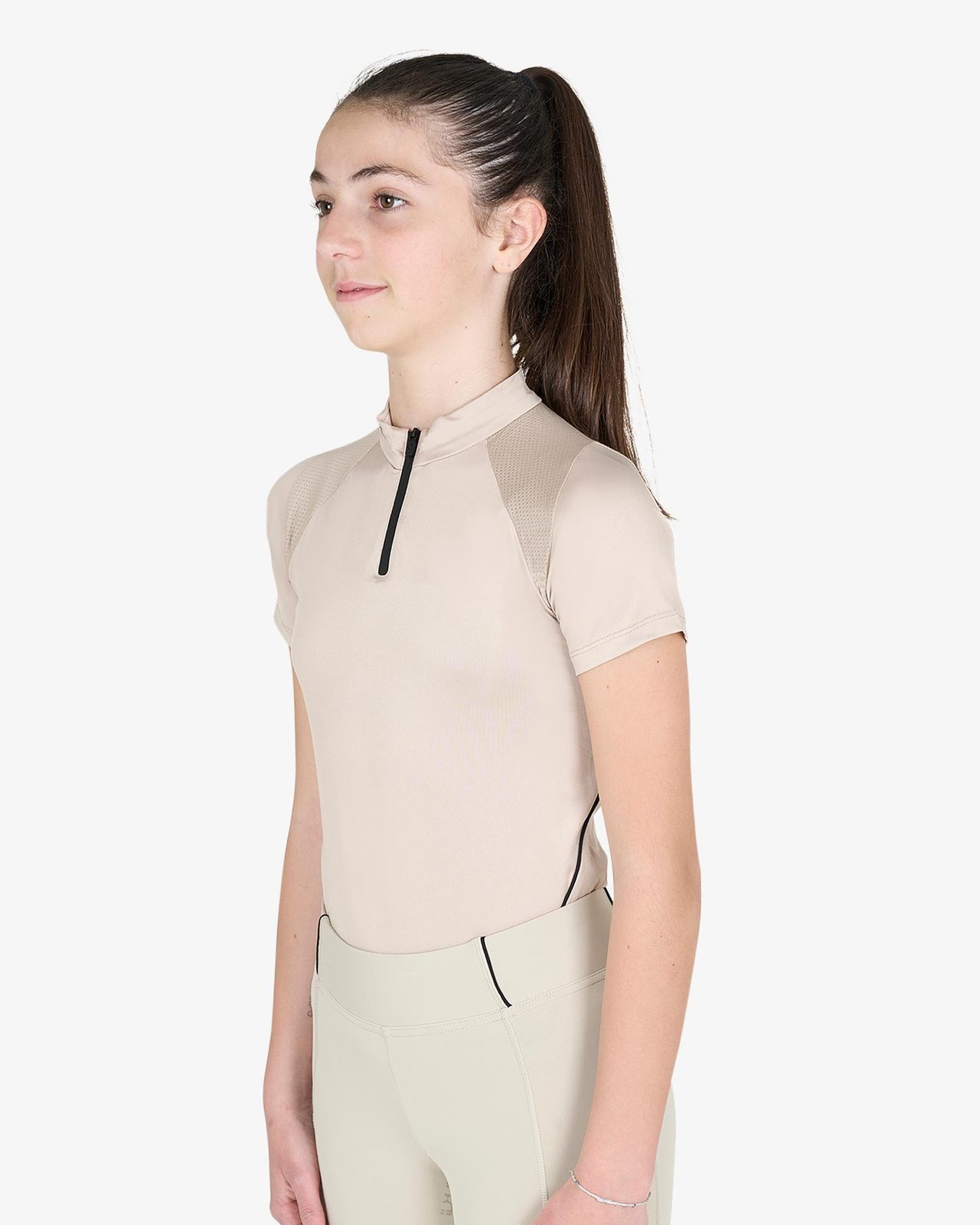 Polo bambini da allenamento slim fit in tessuto tecnico