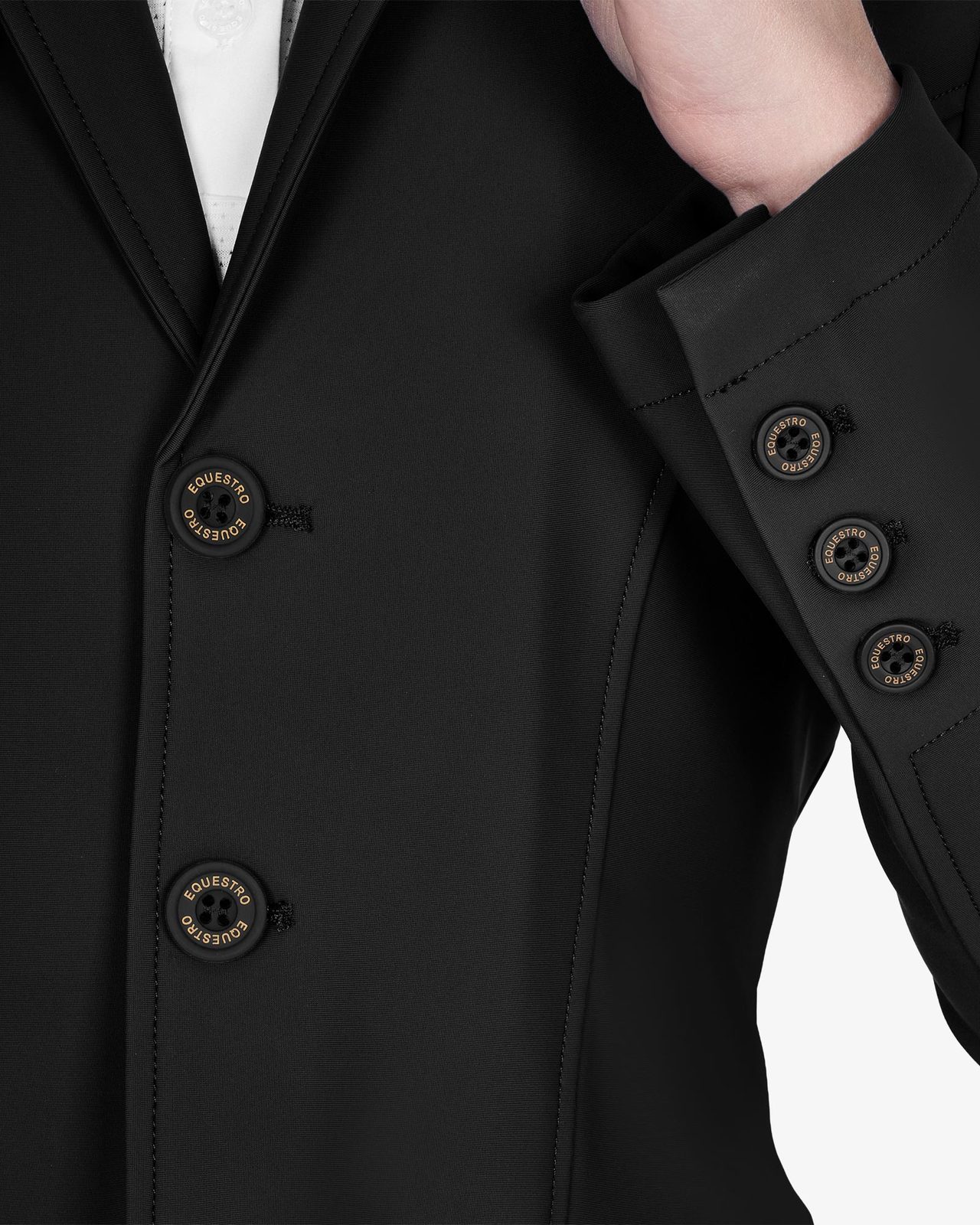 Kids' slim fit three button competition jacket