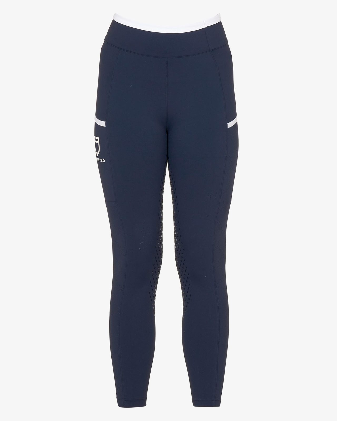 Leggings bambina con decorazioni perforate