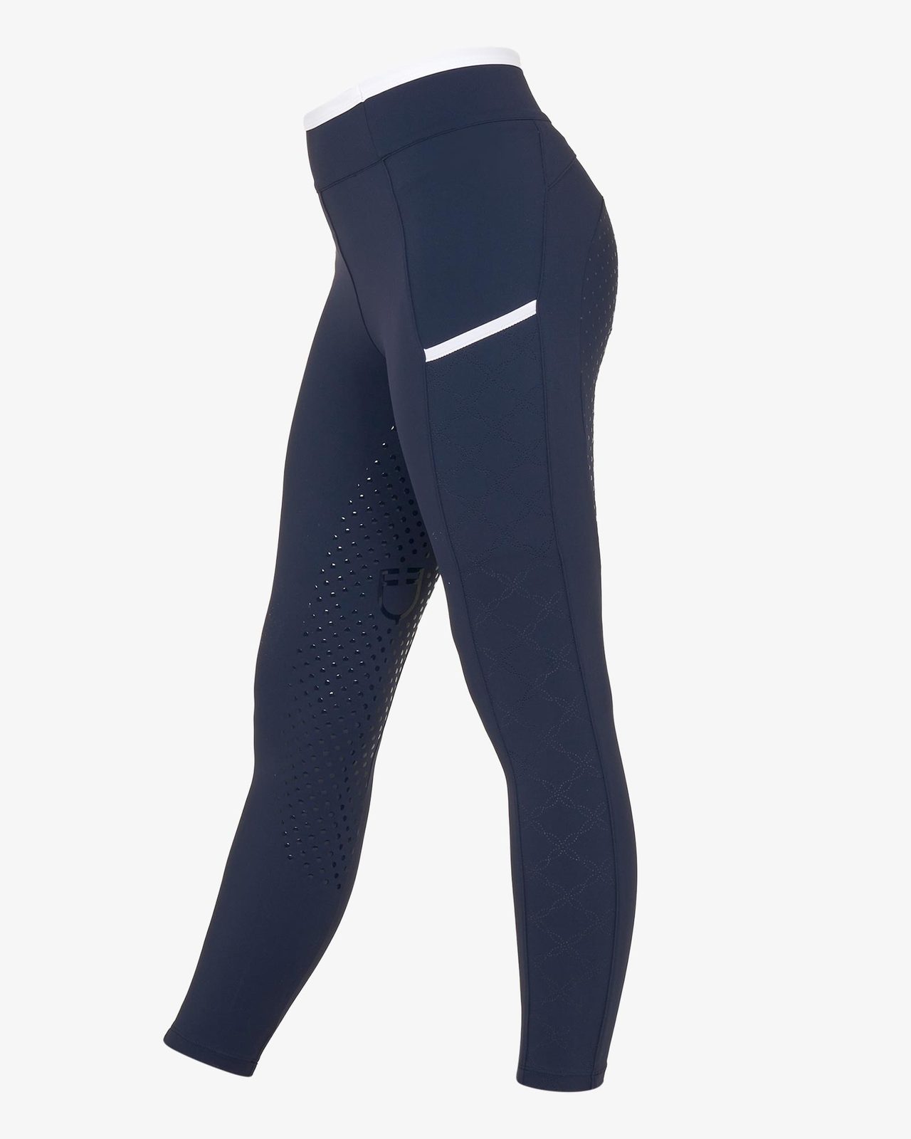 Leggings bambina con decorazioni perforate