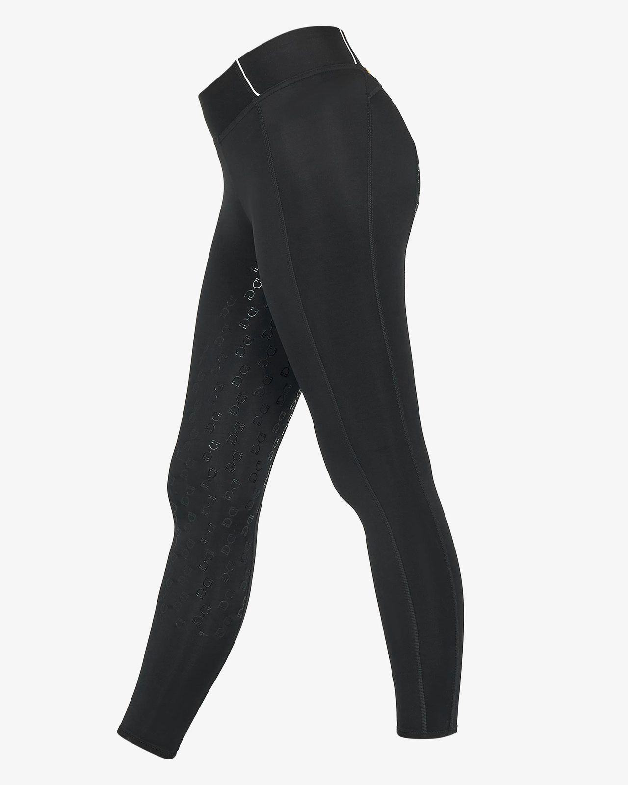 Leggins bambina slim fit grip con logo