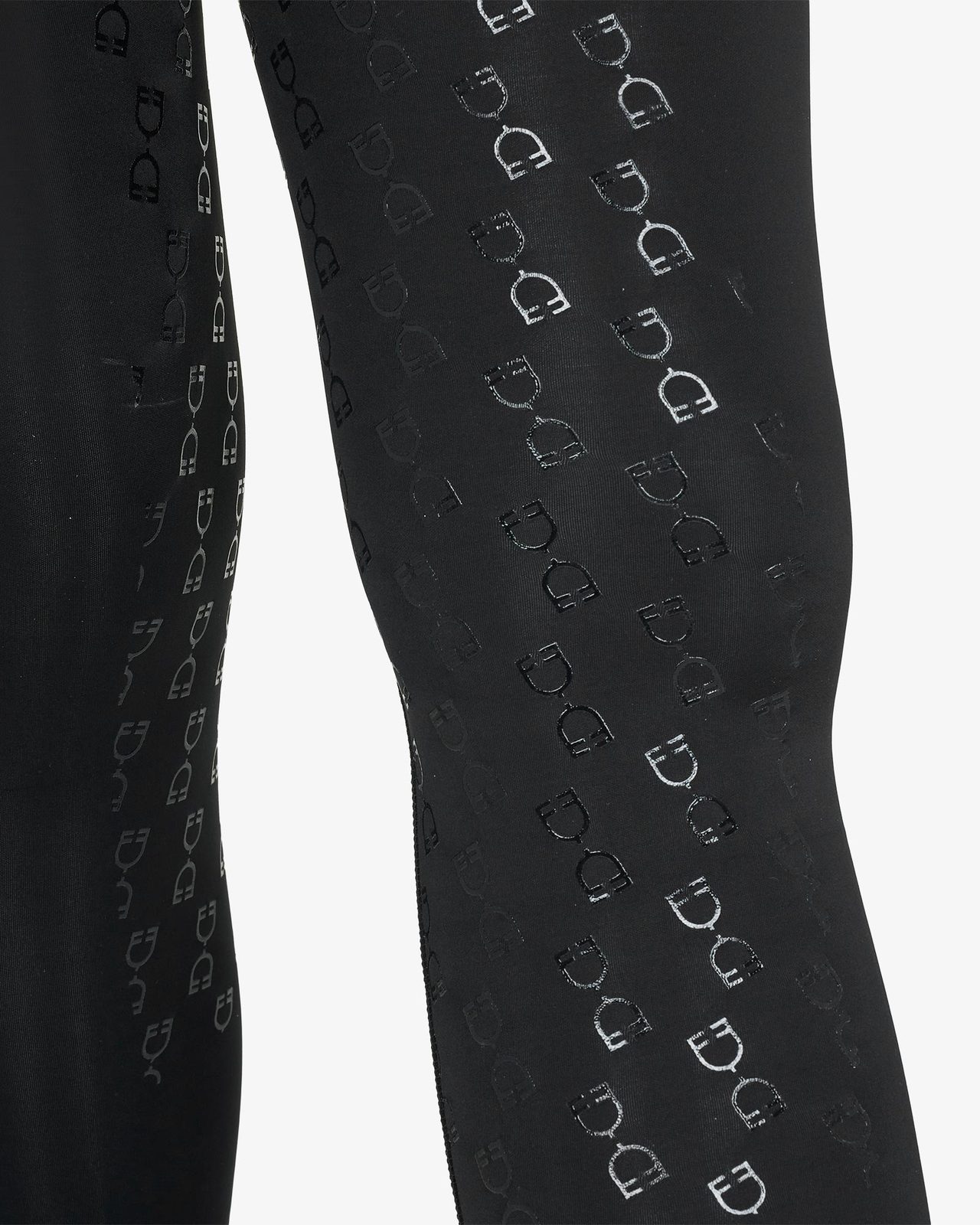 Leggins bambina slim fit grip con logo