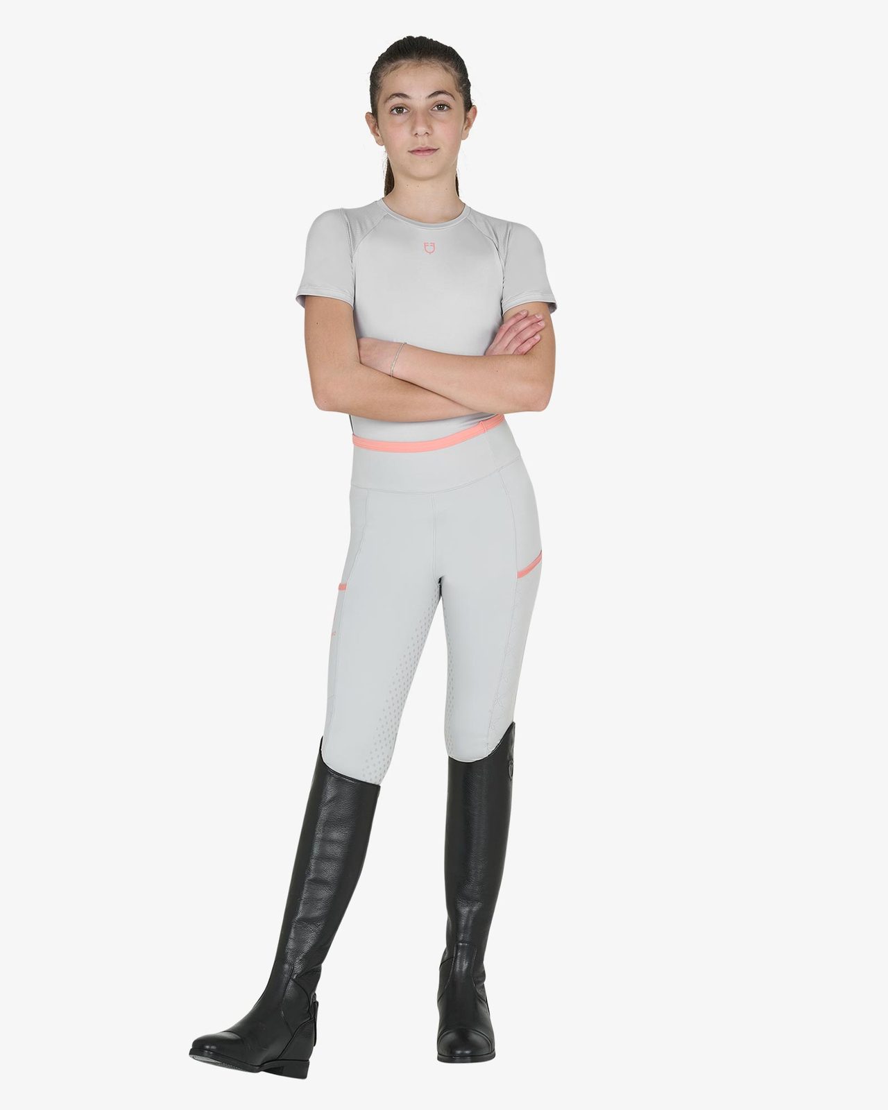 Kids' training t-shirt in technical fabric