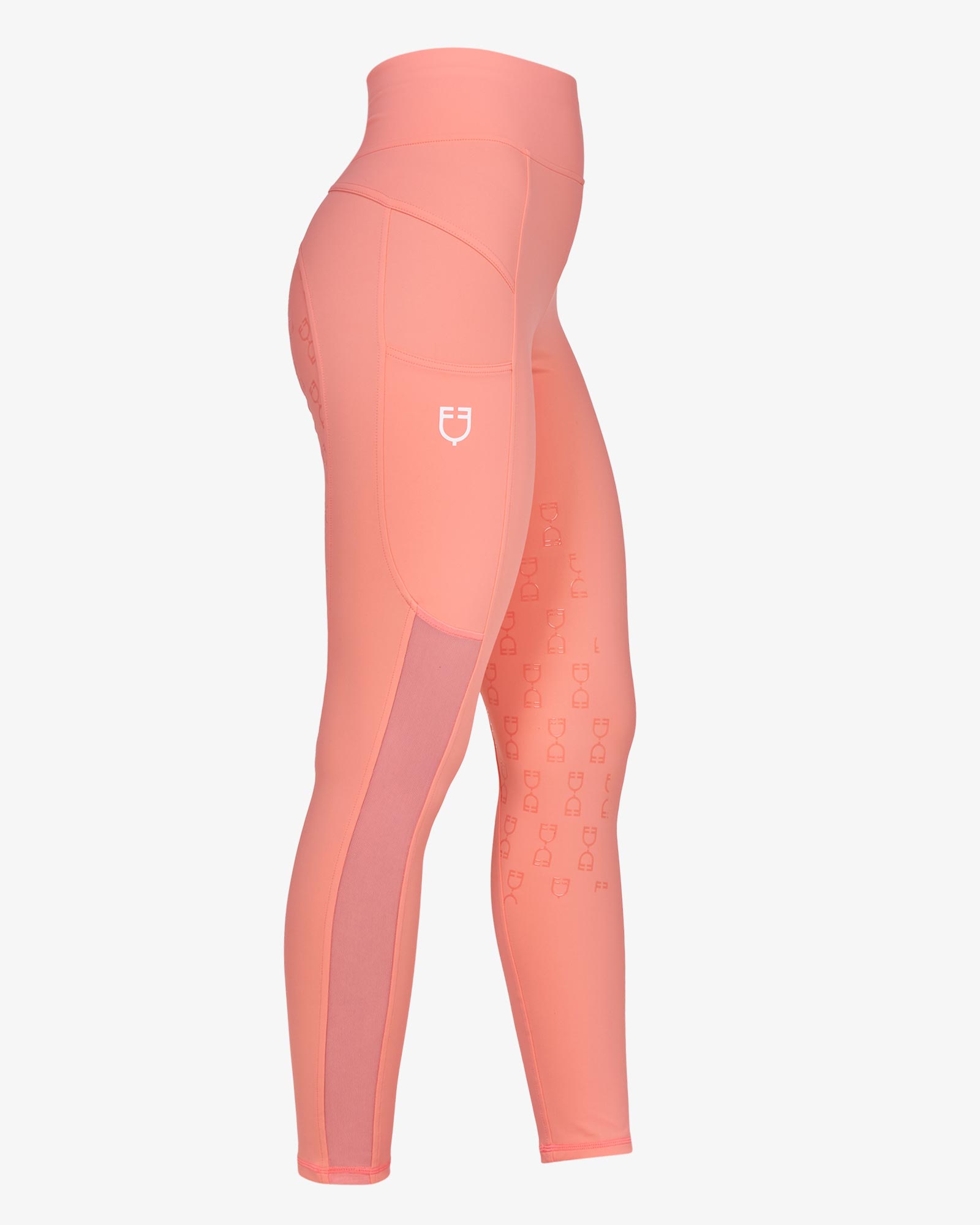 Leggings donna slim fit inserti micro mesh