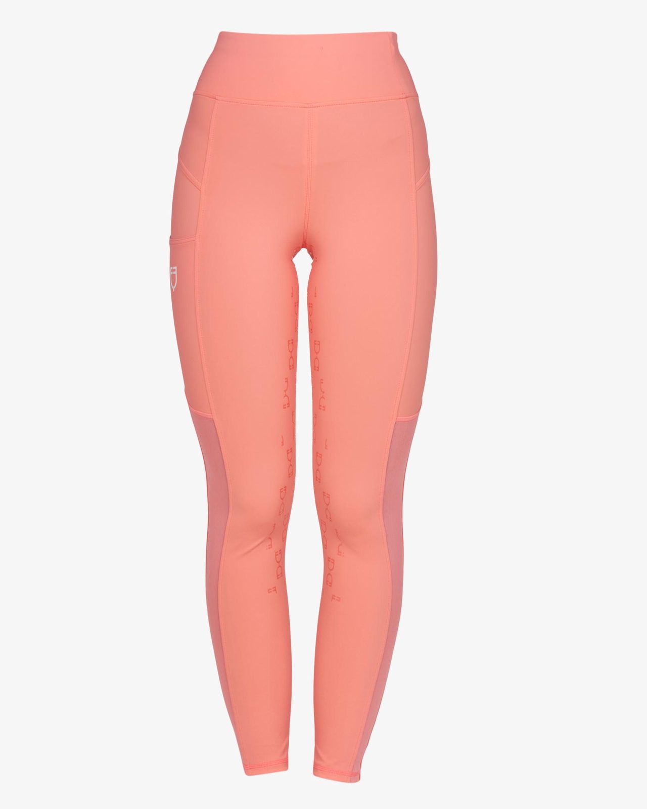 Leggings donna slim fit inserti micro mesh