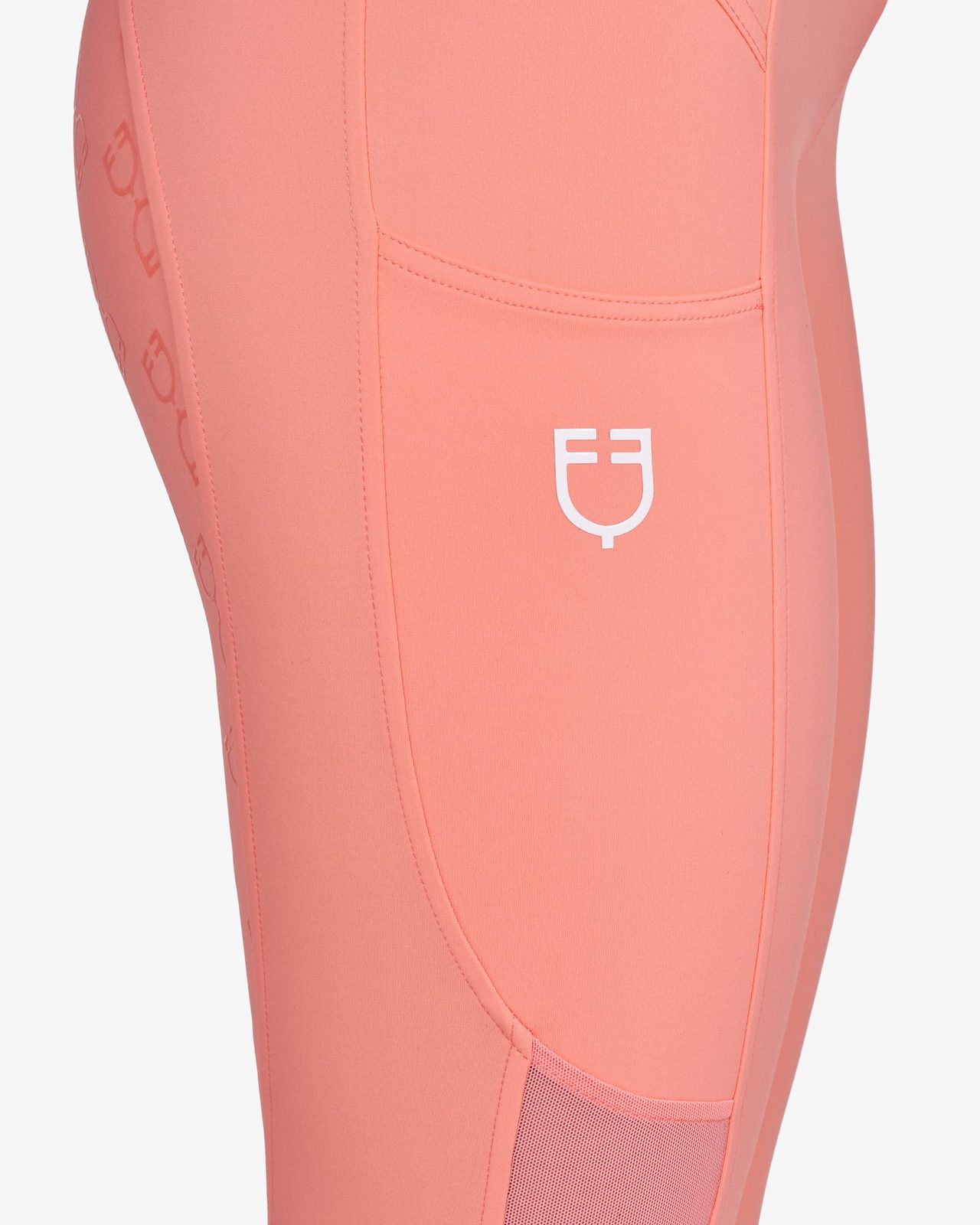 Leggings donna slim fit inserti micro mesh