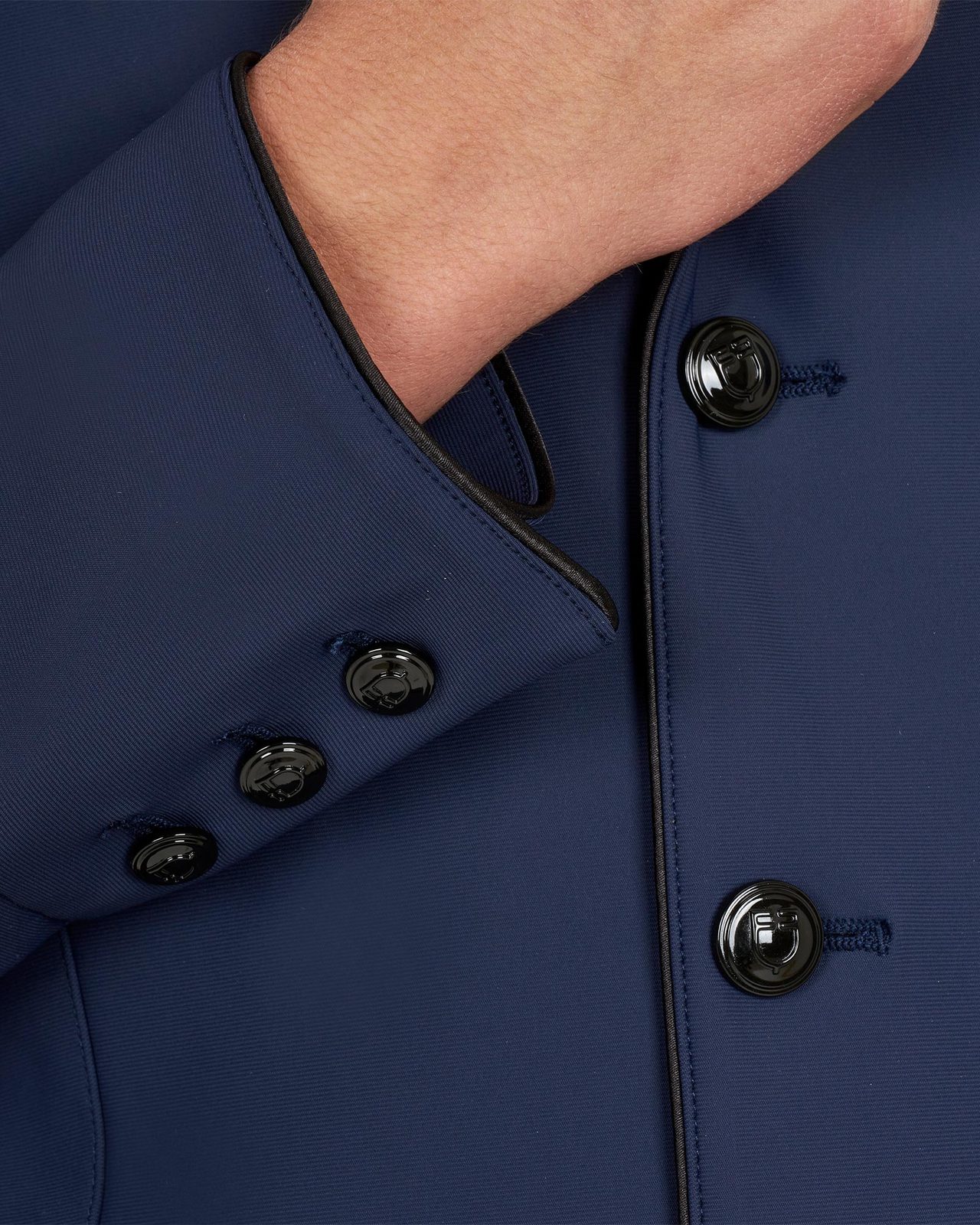 Men's competition jacket with three buttons