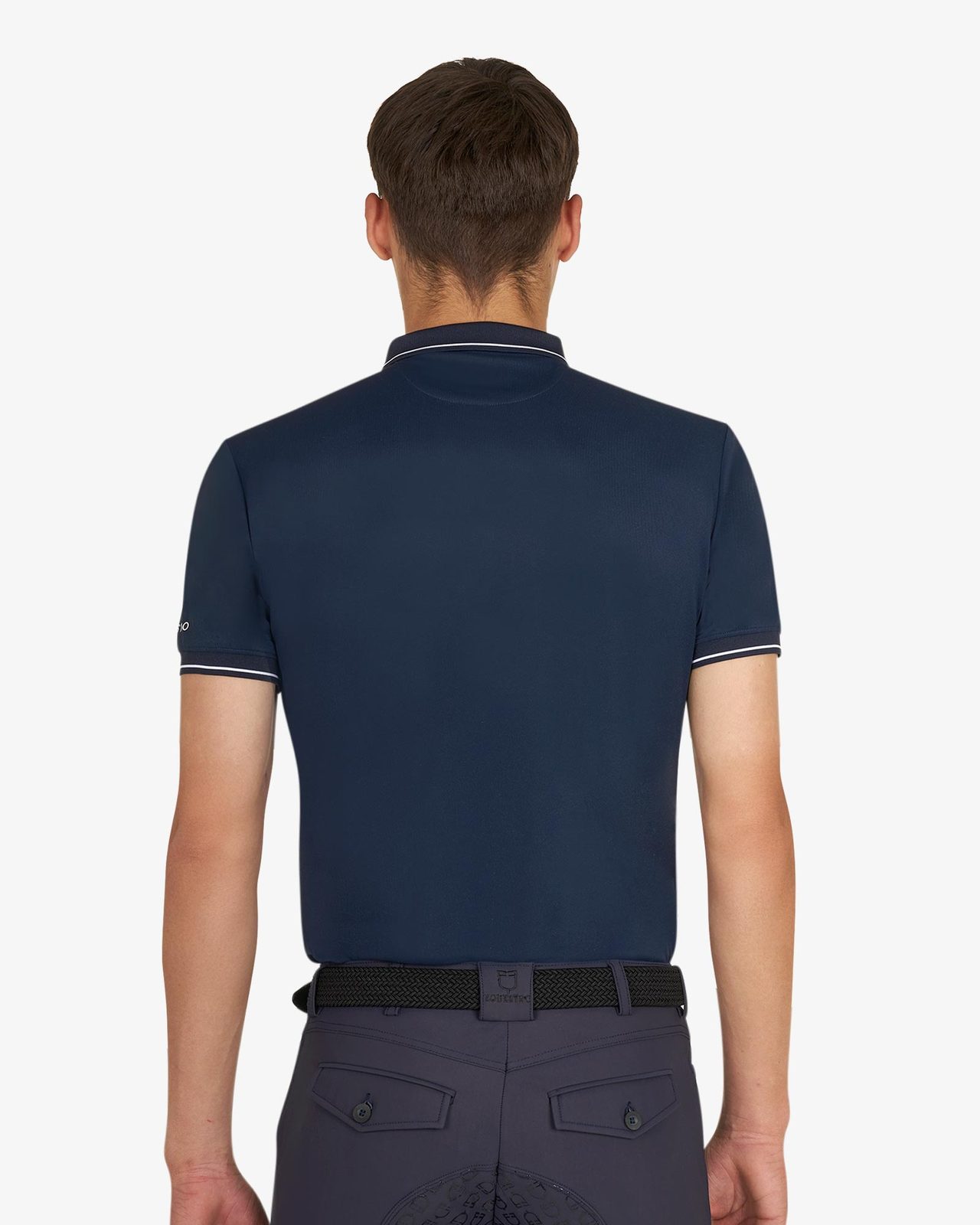 Polo training uomo con dettagli a contrasto