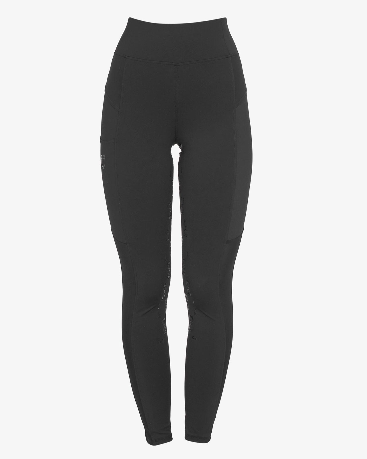 Leggings donna slim fit inserti micro mesh