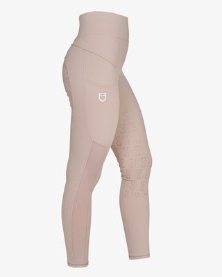Leggings donna slim fit inserti micro mesh