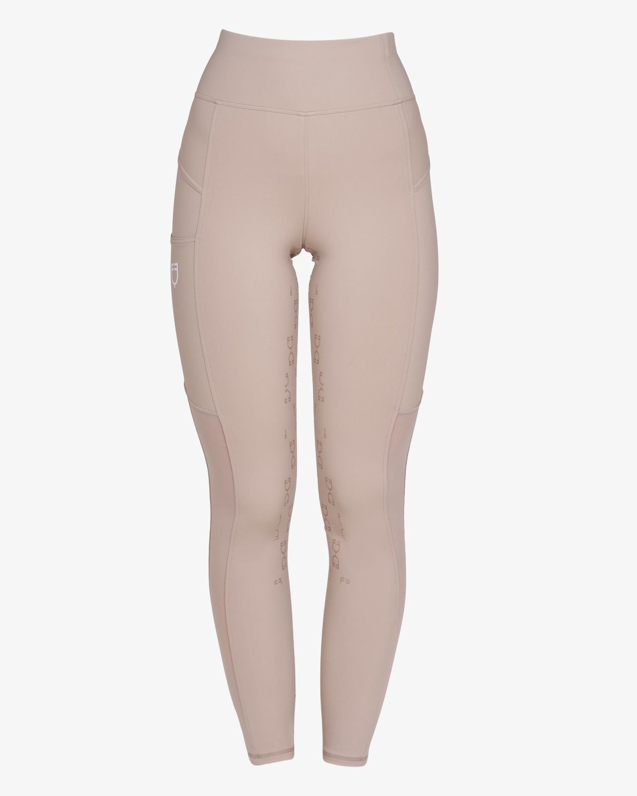 Leggings donna slim fit inserti micro mesh