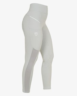 Leggings donna slim fit inserti micro mesh