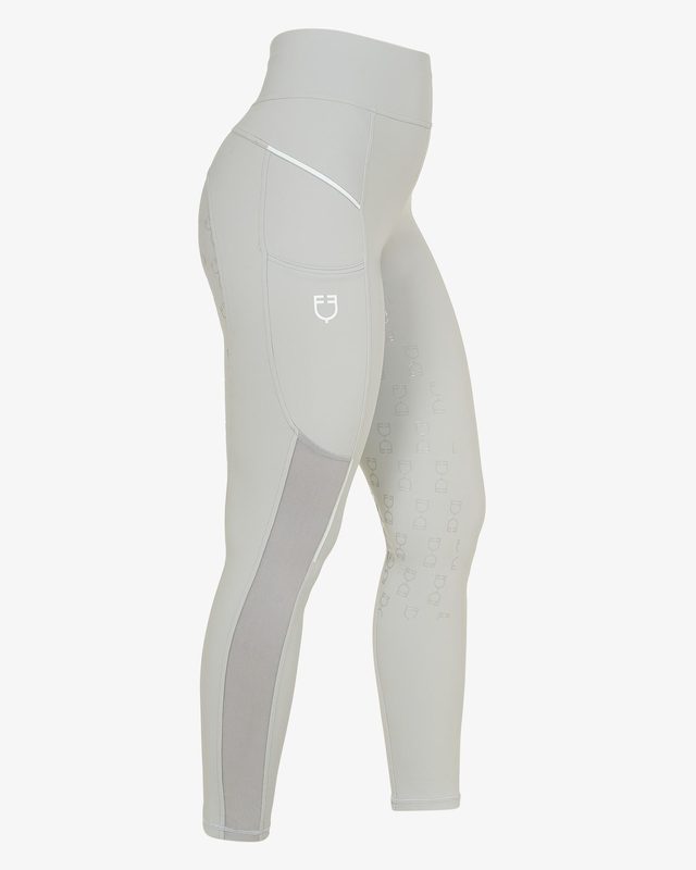Leggings donna slim fit inserti micro mesh