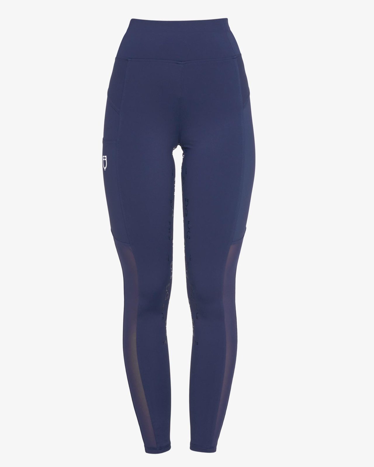 Leggings donna slim fit inserti micro mesh