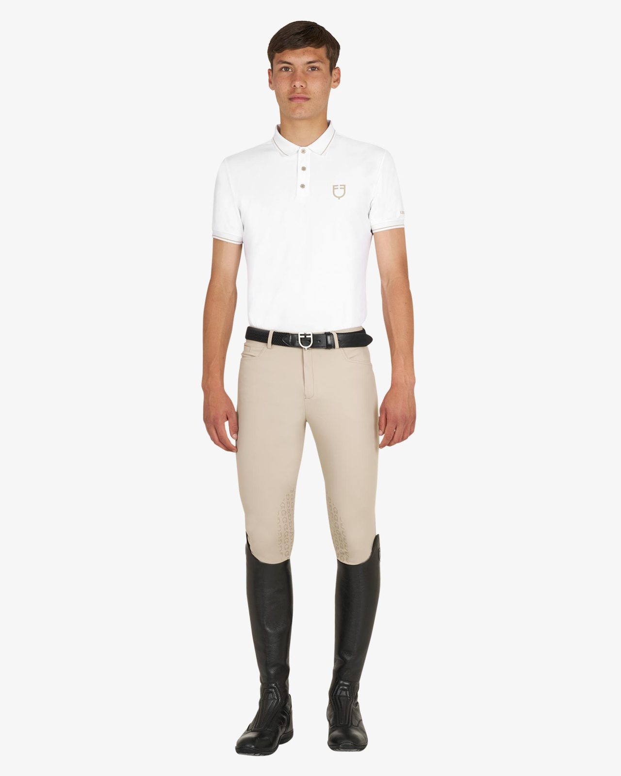 Polo training uomo con dettagli a contrasto