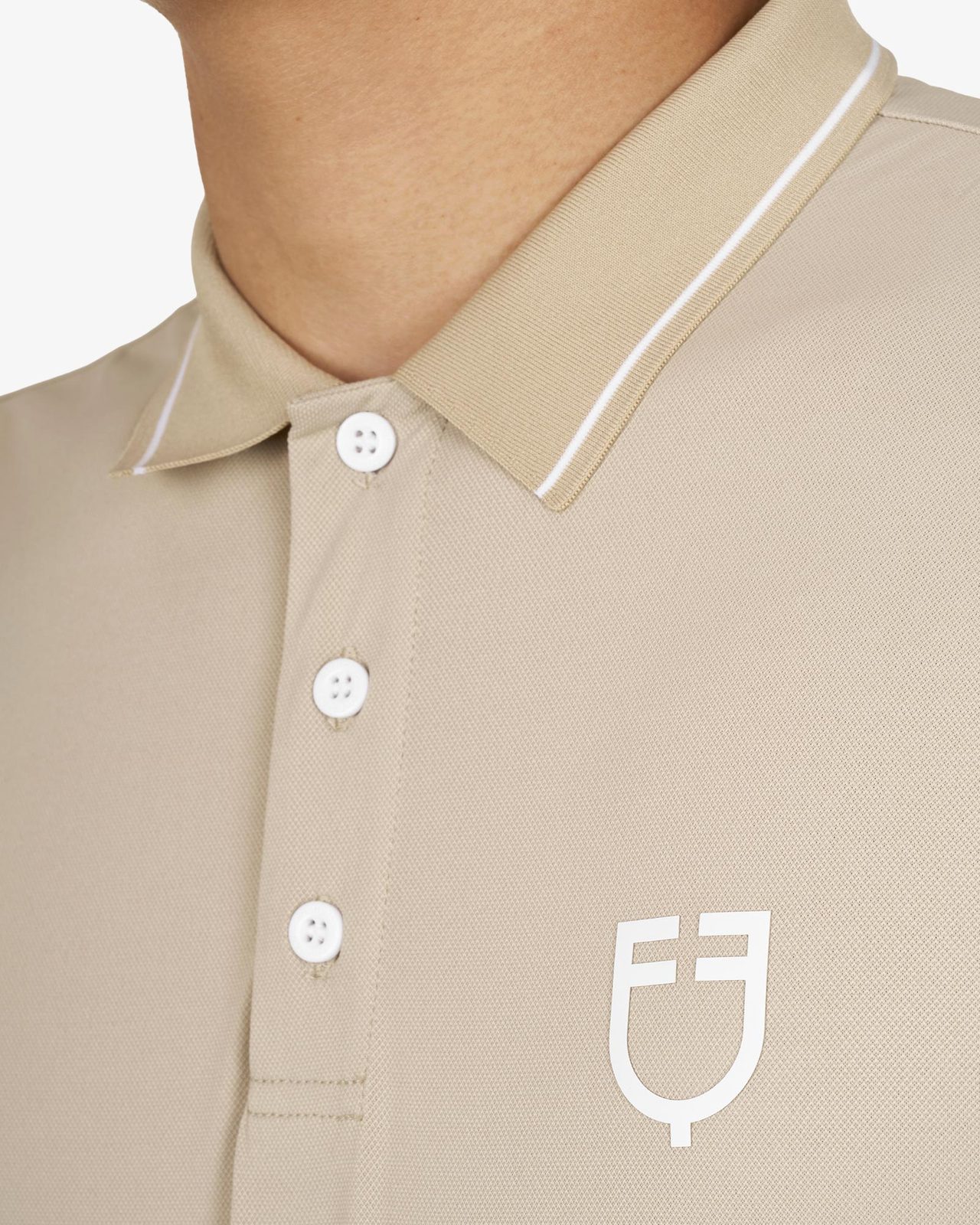 Polo training uomo con dettagli a contrasto