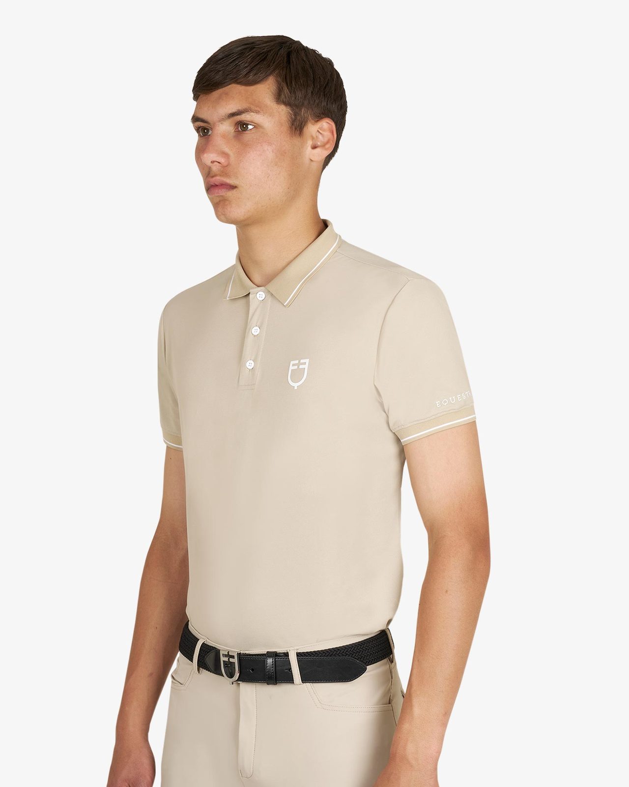 Polo training uomo con dettagli a contrasto