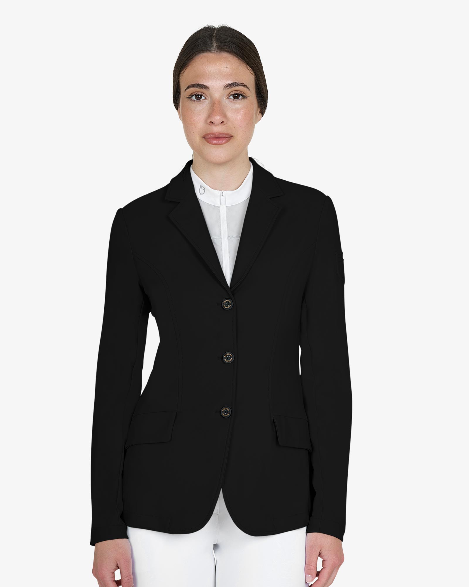 Women's competition jacket with embossed logo