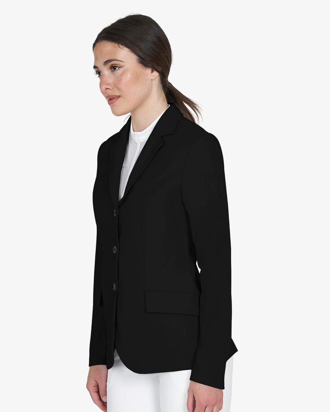 Women's competition jacket with embossed logo