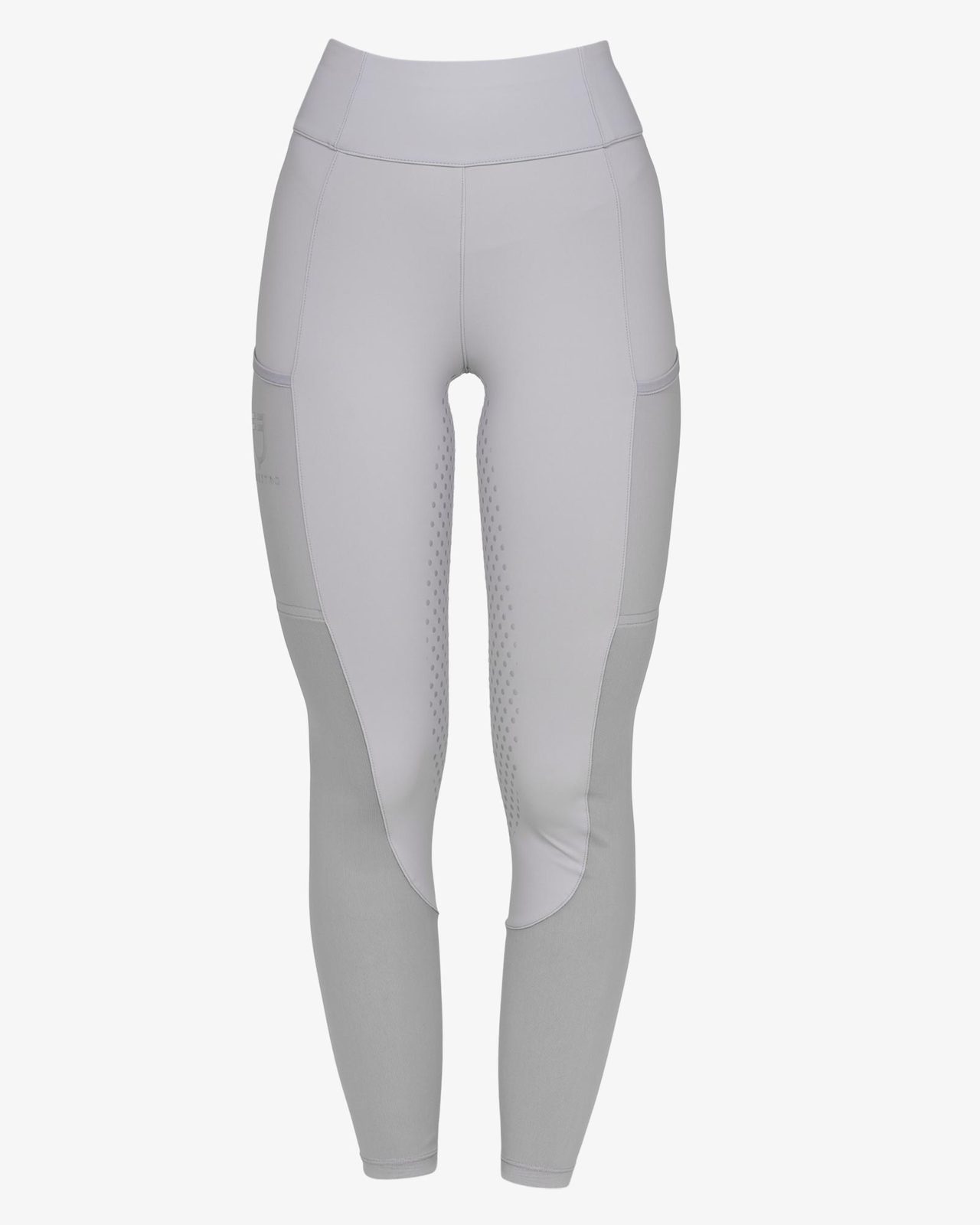 Women's full grip leggings with perforated inserts