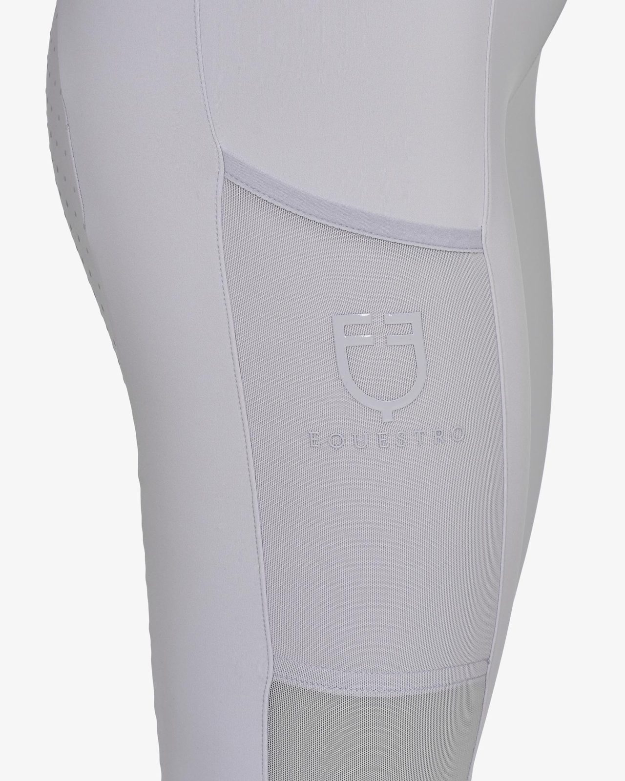 Women's full grip leggings with perforated inserts