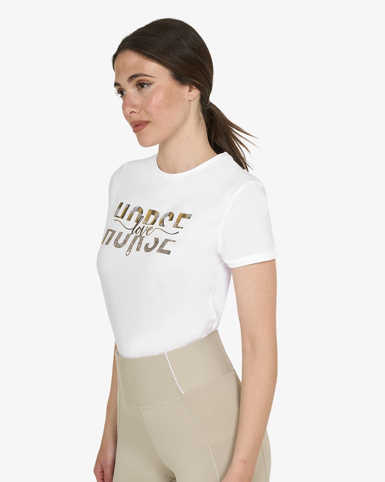 T-shirt donna Horse Love in cotone