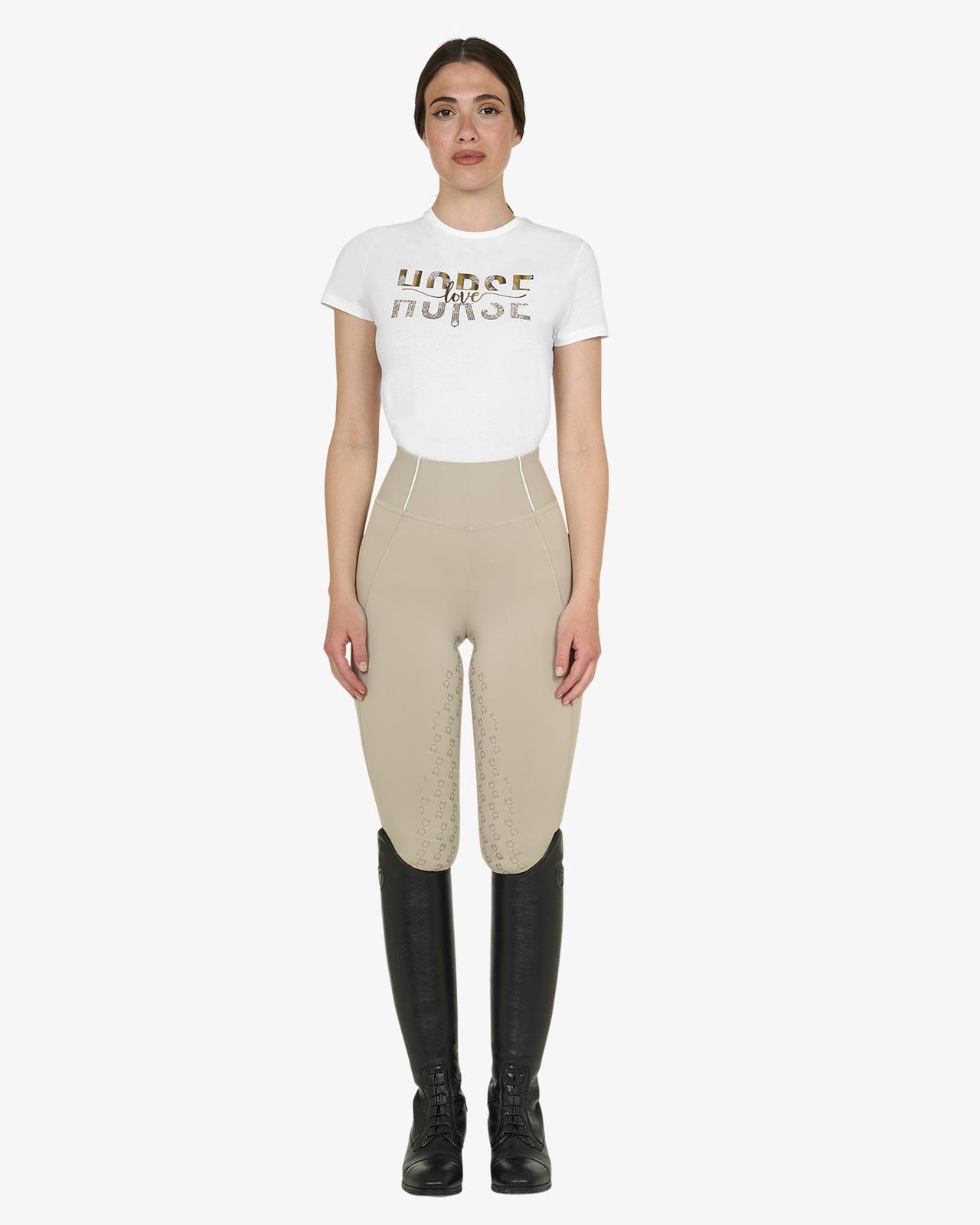 T-shirt donna Horse Love in cotone