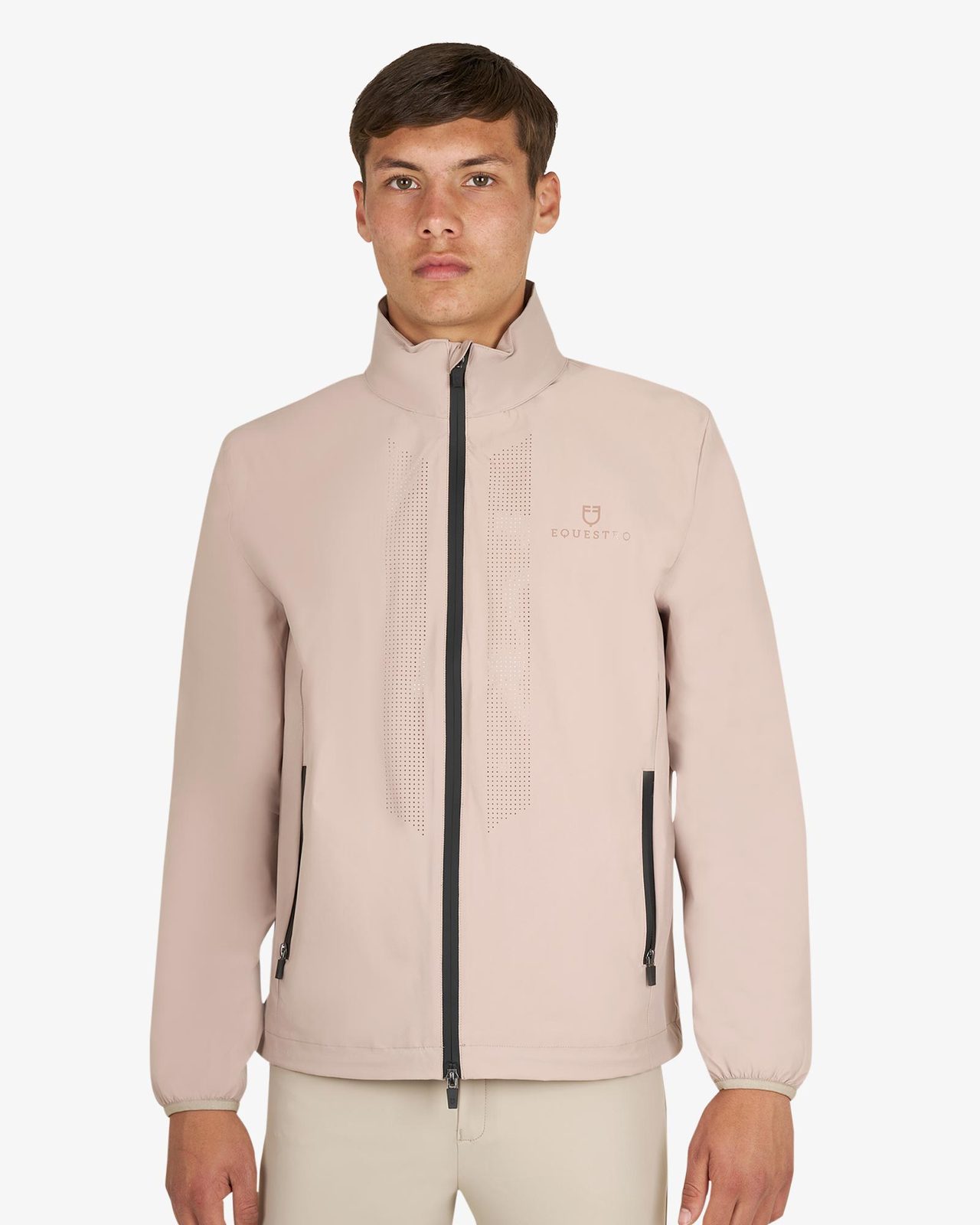 Men's softshell jacket with back logo