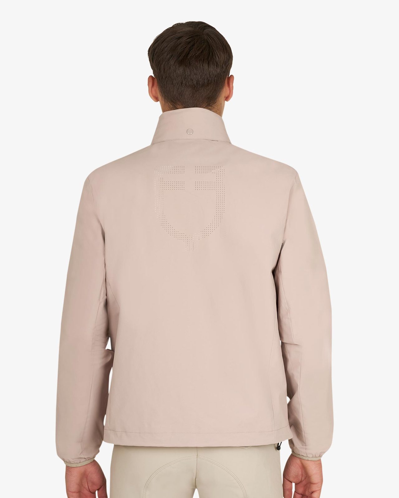 Men's softshell jacket with back logo