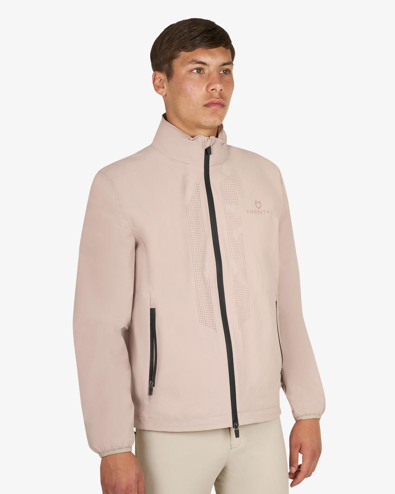 Men's softshell jacket with back logo