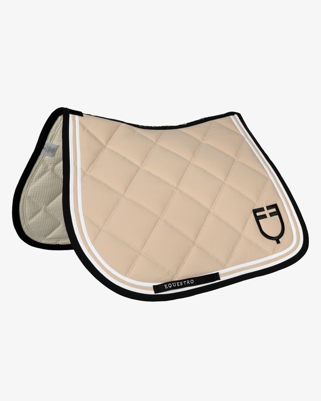 Double Stripes jumping saddle pad in technical fabric