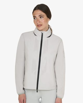 Women's softshell jacket with back logo