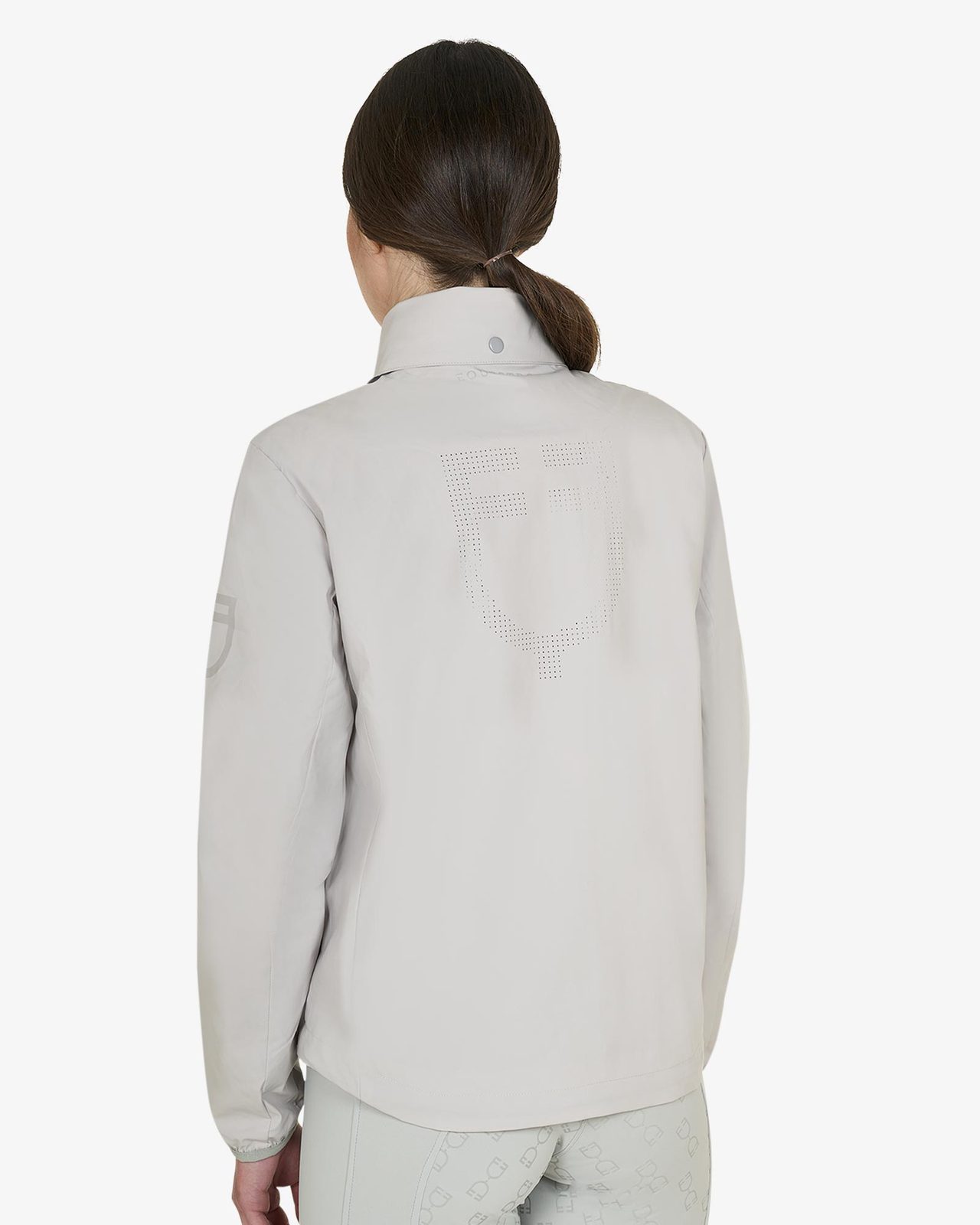 Women's softshell jacket with back logo