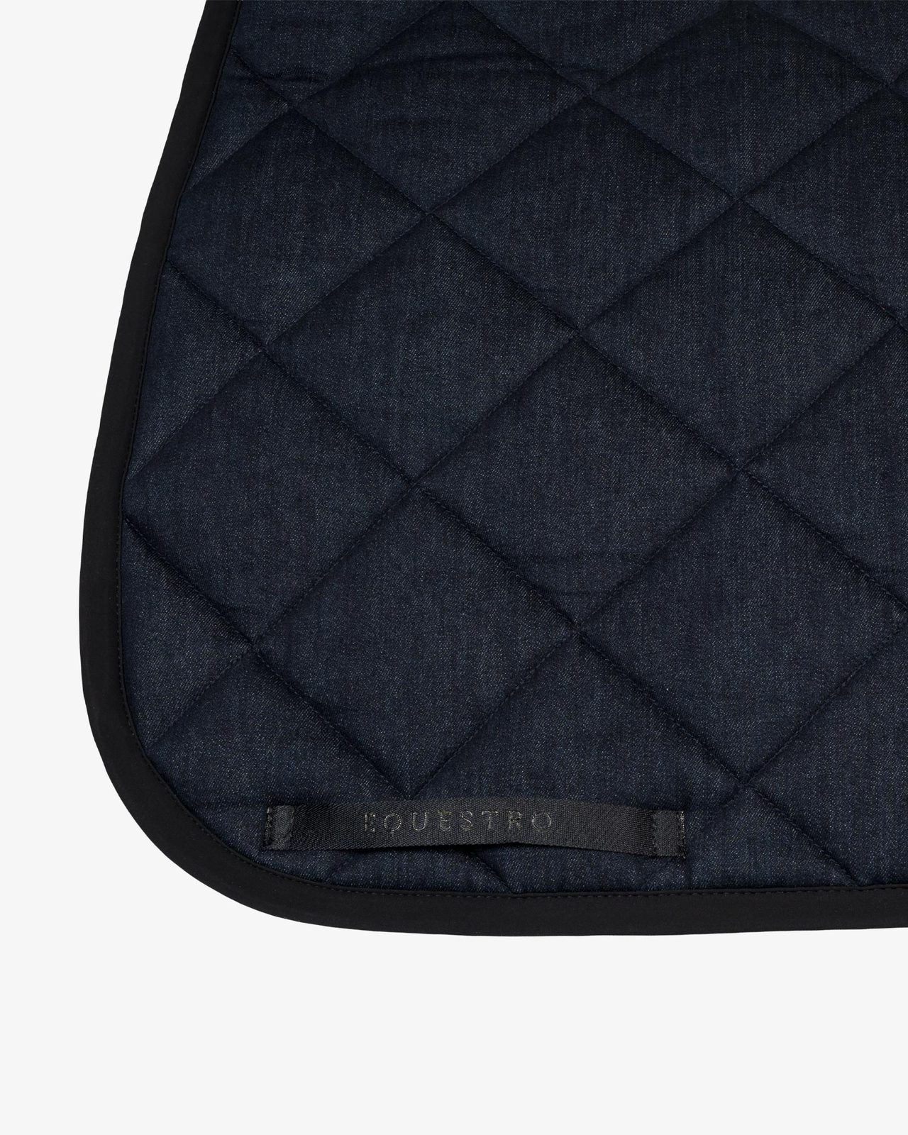 Dressage saddle pad in denim-effect technical fabric