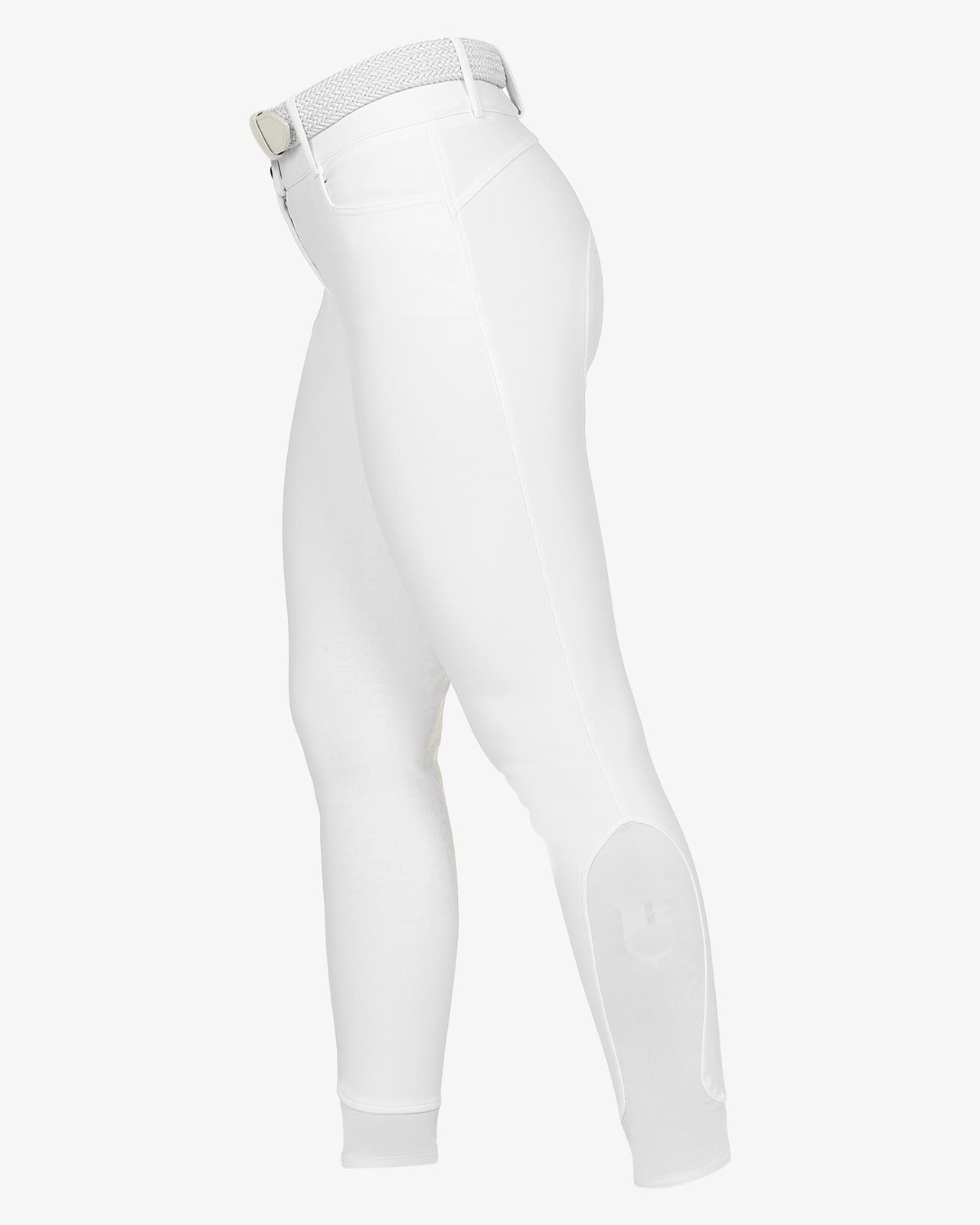 Women's high-waisted full-grip breeches with rhinestone logo
