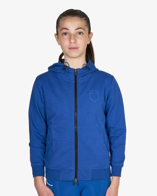Felpa bambini unisex con cappuccio e zip frontale