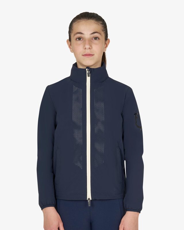 Softshell bambini unisex logo sul dorso