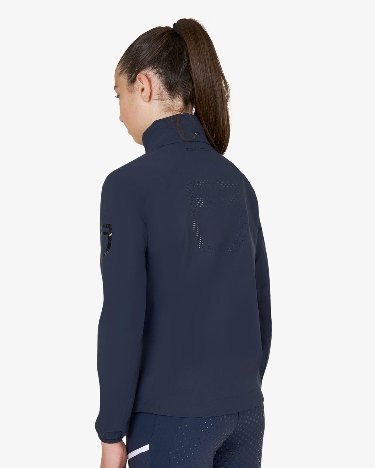 Kids' unisex softshell jacket with back logo