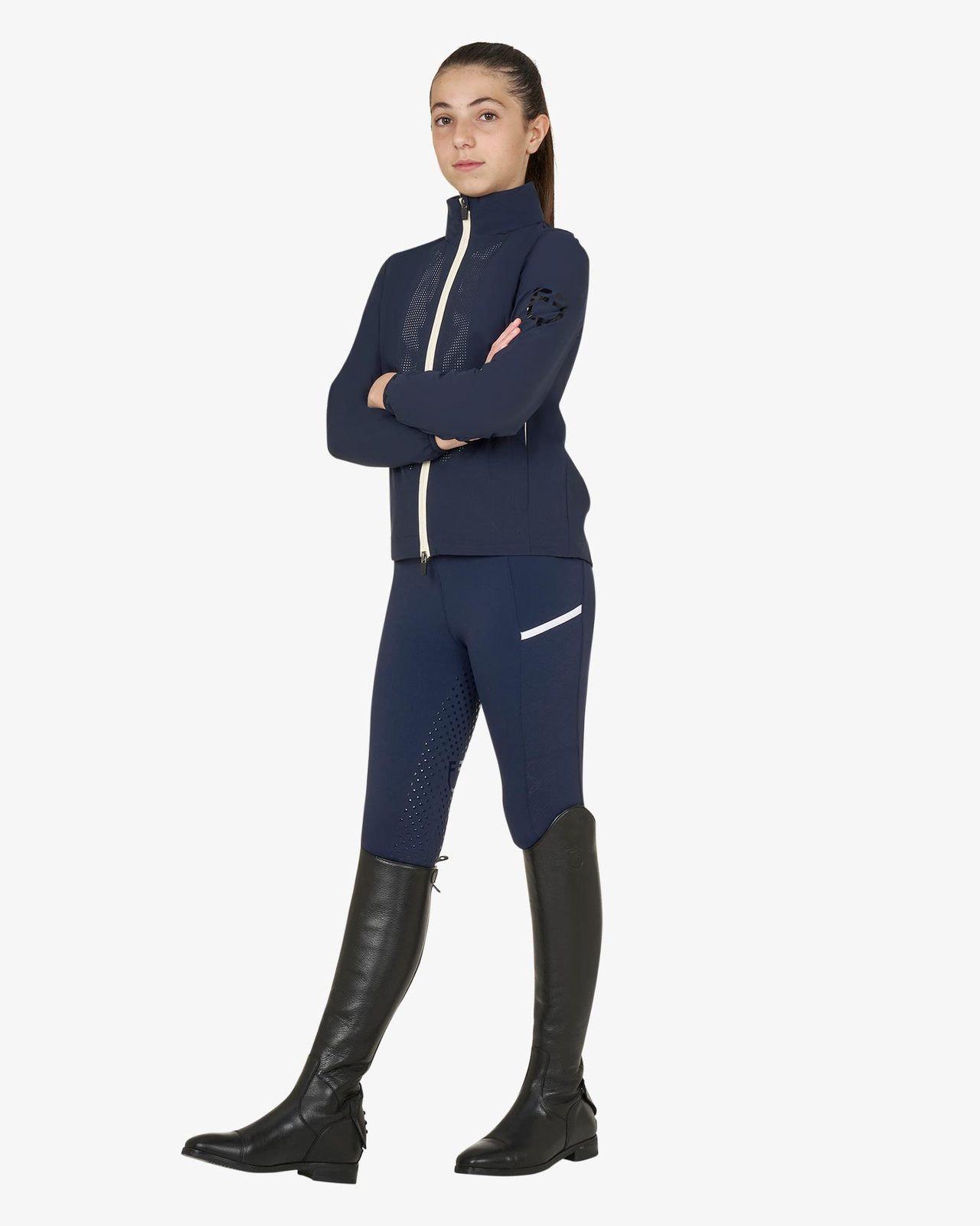 Kids' unisex softshell jacket with back logo