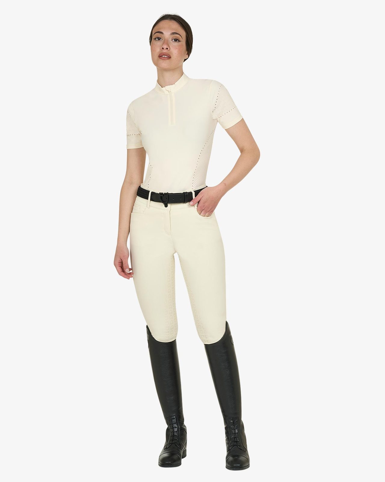 Women's training T-shirt in technical fabric with micro-holes