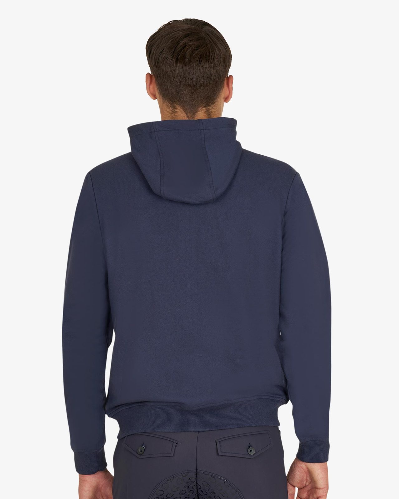 Men's sweatshirt with adjustable hood and zip